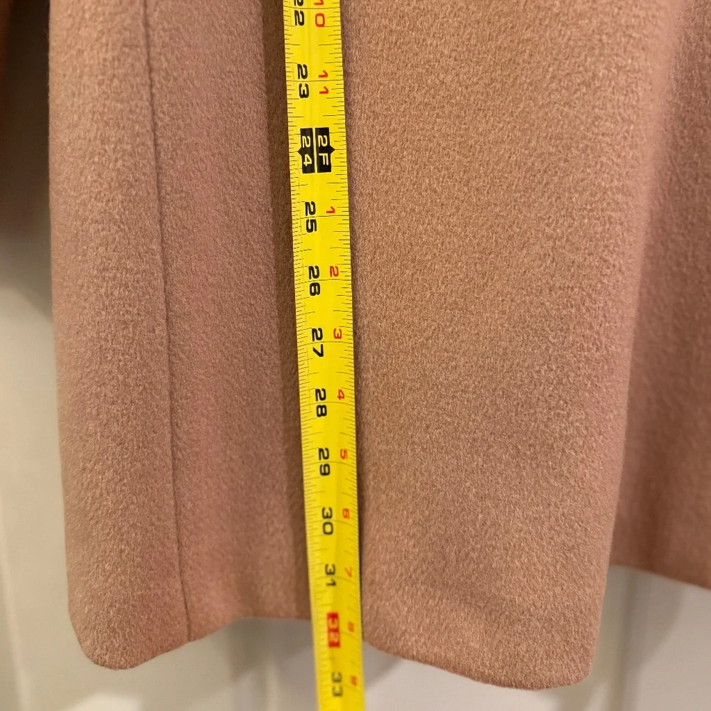 Talbots Camel Color Pure Wool Double Breasted Pea Coat 6 - Picture 4 of 8